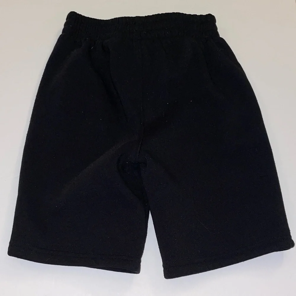 Puma Kids Shorts in Black with Gold Logo - Picture 3 of 5